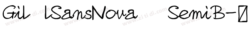 Gil lSansNova  SemiB字体转换